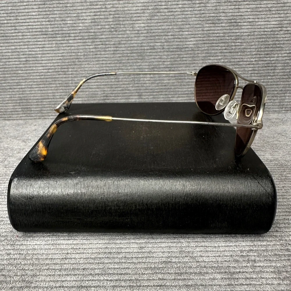 Maui Jim Baby Beach MJ-245-41M Gold Titanium Aviator y2k Sunglasses Polarized 56